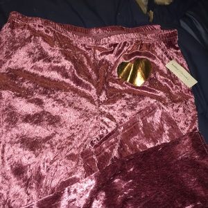 Crushed velvet lounge pants